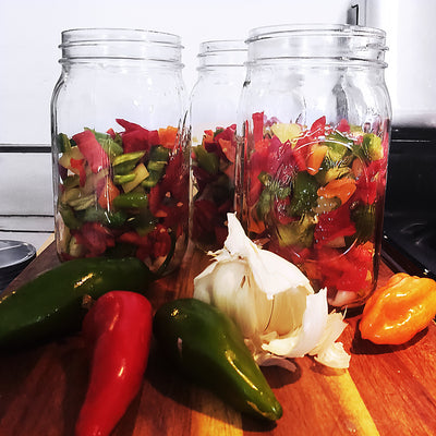 8 Pepper Fermented Hot Sauce - Medium Hot