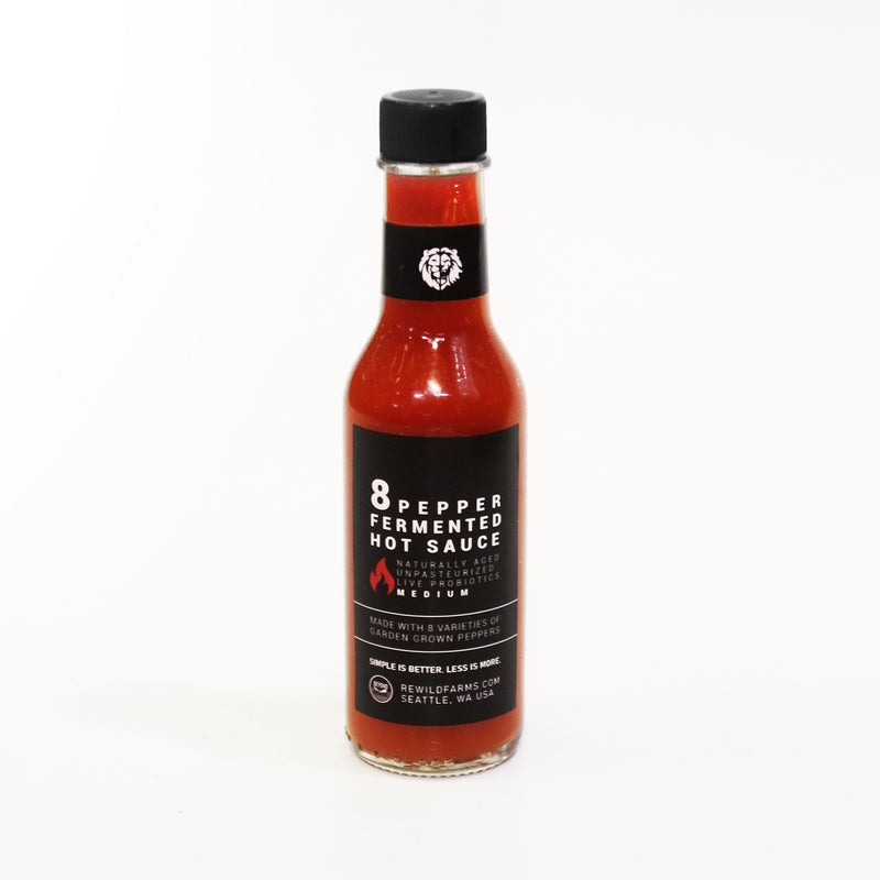 8 Pepper Fermented Hot Sauce - Medium Hot
